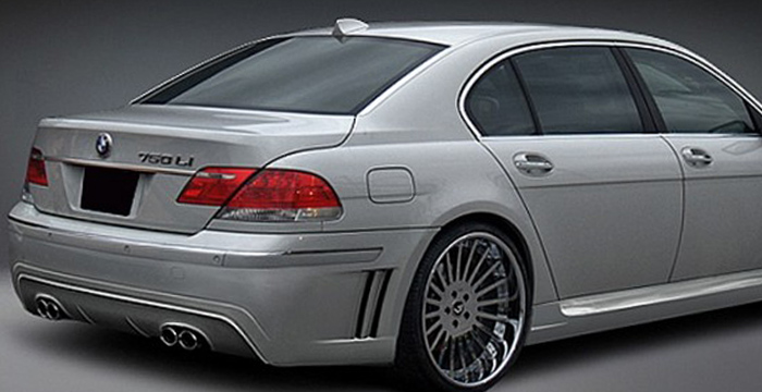Custom BMW 7 Series  Sedan Rear Bumper (2002 - 2008) - $845.00 (Part #BM-044-RB)